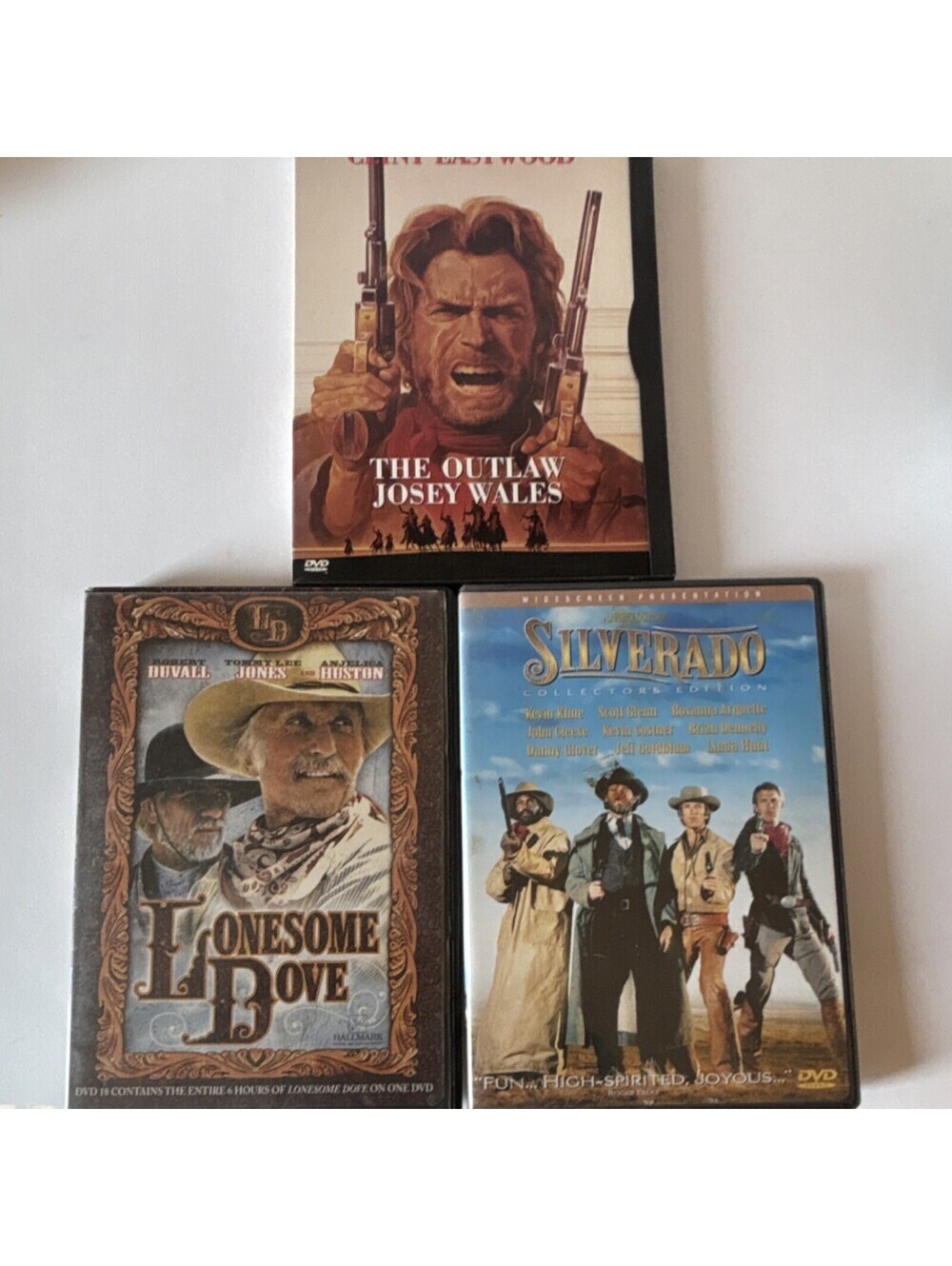 The Outlaw Josey Wales Lonesome Dove Silverado Western DVD Set Clint Eastwood